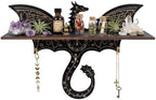 Dragon Shelf, Dragon Decor, Crystal Display Shelf, Gothic Fantasy Decor by FNYDOX