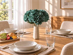 Mandy's 3 Stems Artificial Teal Hydrangea Flowers - Image 7