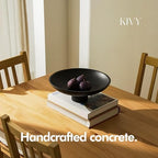 KIVY Concrete Fruit Bowl for Kitchen Counter - Large Decorative Bowl - Image 4