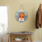 Interchangeable Gnome Welcome Door Sign Fall Halloween Decor - Image 5