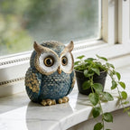 Baitiane Owl Statue Home Decor, Owls Figurine for Bookshelf - Image 4