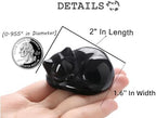QINJIEJIE 2 in Black Obsidian Cat Crystal Black Cat Gemstones Healing Stone - Image 4