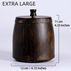 Extra Large Ashtray with Lid for Cigarette, Stainless Steel Smokeless Odorless Windproof Ash tray for Home Office Tabletop Outside Patio Outdoor Balcony(4.72''x3.93''x4.33'') - Image 2