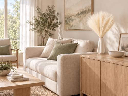 Mandy's 20 Stems Ivory Silk Pampas Grass Bouquet - Image 5