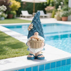 Etlemonde Beach Coastal Gnomes Statue Home Seashell Decor - Image 5