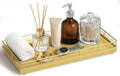 Bathroom Vanity Tray for Countertop, 12" x 6" Oak Wood Toilet Tank Tray by Focusonit