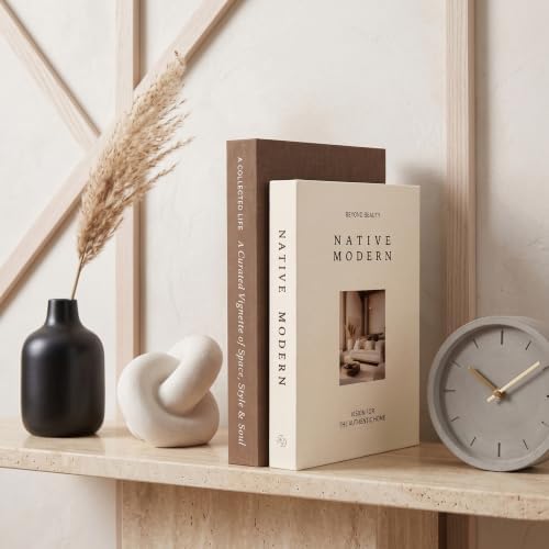 Refined Decorative Books for Home Decor, Set of 2 Linen Faux Books with Hidden Storage, Coffee Table Books for Shelf and Entryway Decor - Image 5