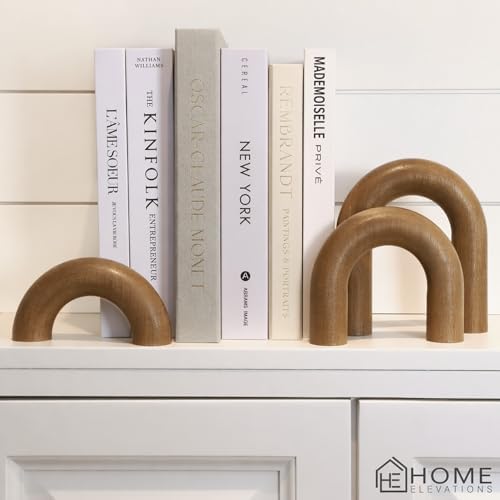 Wooden Arch Decor Set of 3, Scandinavian Wood Decorative Objects - Image 6
