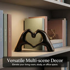 Heart Hands Sculpture Small Shelf Decor Items Resin Love Hand Statue Cute Aesthetic Heart Decor for Living Room TV Stand Bedroom Console Table Centerpieces Elegant Gift - Image 5