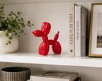 4 Inch Matte Red Balloon Dog Sculpture - Image 4