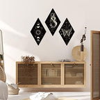 Sintuff 6 Pieces Halloween Mushroom Wall Decor Gothic Witchy Boho Wall Art - Image 4