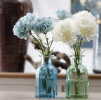 10 Stem White Fake Carnation Flowers Stem,Realistic Silk Petals Bouquet - Image 5