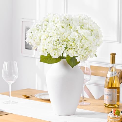 Waipfaru 4PCS Real Touch Hydrangea Artificial Flowers 20" Latex Hydrangea - Image 5