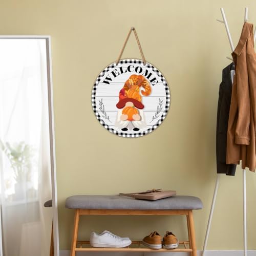 Interchangeable Gnome Welcome Sign Halloween Porch Decor - Image 5