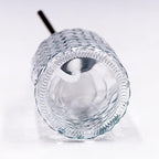 16oz Diamond Pattern Glass Soap Dispenser with Rust Resistant Pump - Image 5