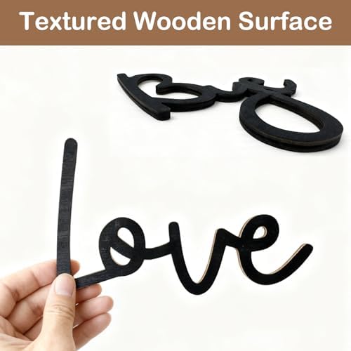 Wooden Love You Bye Sign, 3D Wall Decor Letters for Entryway Above Door, Farmhouse Boho Home Decor for Hallway Bedroom, Meaningful Gift - Image 2