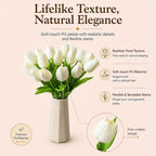 Mandy's 20pcs Artificial Pure White Tulips - Image 2