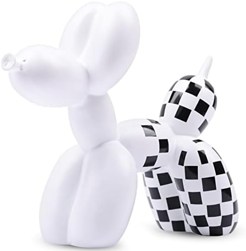 Creative Balloon Dog Sculpture Modern Home Decoration Trendy Animal Art Ornaments Collection Figurine Bedroom Living Room Office Desktop Resin Decors by XIAOMAGG