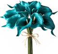 Mandy's 12pcs Teal Calla Lily Artificial Flowers by Mandys