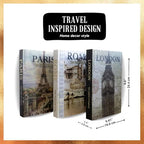 Decorative Books for Home Decor, Beautiful Set of 3. Decorative Boxes, not pages inside. Libros Decorativos para Mesa de Centro, Coffee Table Books. Decorative Boxes for Bookshelf - Image 3