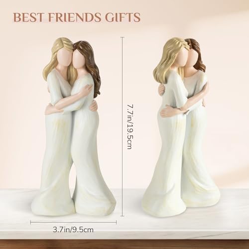 Storieme Sister Hugging Figurine, Sentimental Gifts for Bestie Birthday - Image 4