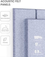Fluxynara 36" x 24" Large Felt Bulletin Board, Lavender-1 - Image 4