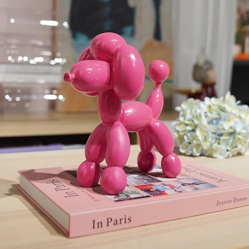 Guichifun Balloon Dog Décor Sculpture, Pink, 7" - Image 5