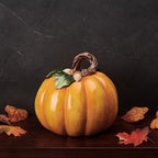 Fitz and Floyd Harvest Halloween Pumpkin Ceramic Figurine, 7.5 inch - Image 4