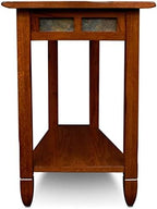 BOWERY HILL Recliner Wedge End Table in Rustic Oak - Image 7