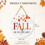 Fall Leaves Decorations for Home, Fall Welcome Wooden Sign - Image 2