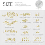 Gold Metallic Wall Decals Peel and Stick Large Wall Stickers Large Sketch Minimal Line Transfer for Women Living Room, Bedroom Decor, Gold Vines - Image 3
