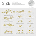 Gold Metallic Wall Decals Peel and Stick Large Wall Stickers Large Sketch Minimal Line Transfer for Women Living Room, Bedroom Decor, Vines Gold - Image 3