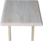 International Concepts Sofa Server Table, Unfinished - Image 9