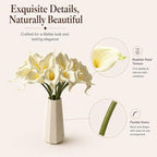 Mandy's 20pcs Cream Calla Lily Artificial Flowers - Image 4