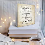 Inspirational Bible Verse For God Has Not Given Us A Spirit Of Fear Wooden Box Sign 2 Timothy 1:7 Rustic Scripture Wood Block Plaque Box Sign for Home Office Shelf Table Decoration, Christian Gifts - Image 5