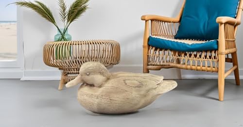 Hymmah Duck Home Decor Statue Rustic Home Decorations for Living Room, Boho Sculpture Resin Animal Collectible Figurines for Indoor Decor (Beige) - Image 7