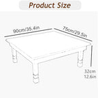 Korean Style Folding Solid Wood Low Table - Image 2