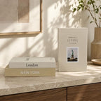 3 PCS Faux Decorative Books for Home Decor-Coffee Table Books Decor-Aesthetic Fake/Faux Books (NEW YORK London Living) by YOYMJBY