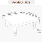 Korean Style Folding Solid Wood Low Table - Image 2