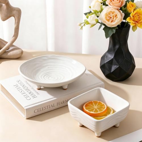 Small Decorative Bowl, 6" Ceramic Key Bowl for Entryway Table - Image 5