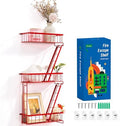SweetSage Fire Escape Wall Shelf Red - New York Wall Art Decorative Figure Display Floating Shelves Metal Racks for Living Room, Home Office Storage (3-Tier) by HOME