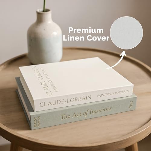 Vine Creations Decorative Books - Set of 2 Linen Hardcover Boxes with Storage - Aesthetic Fake Books for Decoration for Home, Shelf, Bookshelf Decor, Coffee Table Decor, as Storage or Keepsake Box - Image 3
