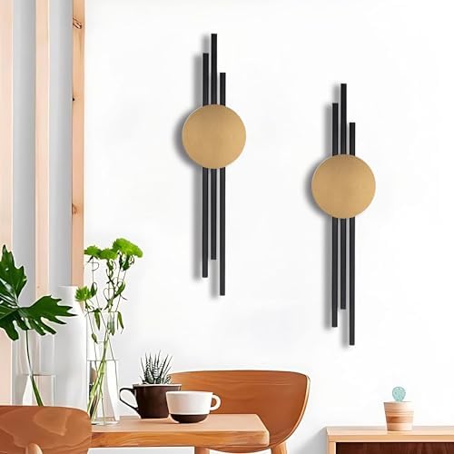 JFUJFU 3D Large Metal Wall Art - Decor for Living Room (Set of 2, Large) - Image 2