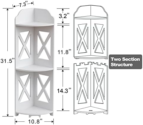 J JINXIAMU Corner Shelf Small Bathroom: Frees Up 65% Bath Space for Renters - Image 2