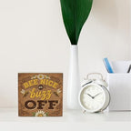 Bee Decor Summer Wall Decor Bee Nice Or Buzz Off Summer Decorations Wooden Box Sign for Home Office Farmhouse Table Shelf - Image 3