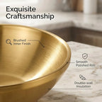 7.8" & 8.6" Gold Decorative Bowls Set of 2 for Entryway, Kitchen Counter - Image 5