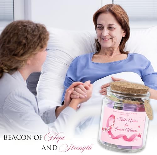 Bible Verse Jar for Cancer Warrior, 92 Scripture Cards for Daily Hope, Strength & Prayer, Christian Cancer Gifts for Women Men, Faith Encouragement Gift for Cancer Patient Survivor - Image 6