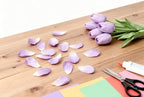 Light Purple Artificial Tulips, 20 Pcs PU Real Touch Faux Flowers - Image 6