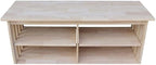 IC International Concepts, Mission Entertainment/TV Stand, Solid Real Wood - Image 10