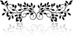 ESTART 2 Pcs Metal Tree Leaf Wall Art Vine Branch Decor, Black by ESTART
